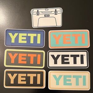 Yeti Colorful Logo Sticker Collection